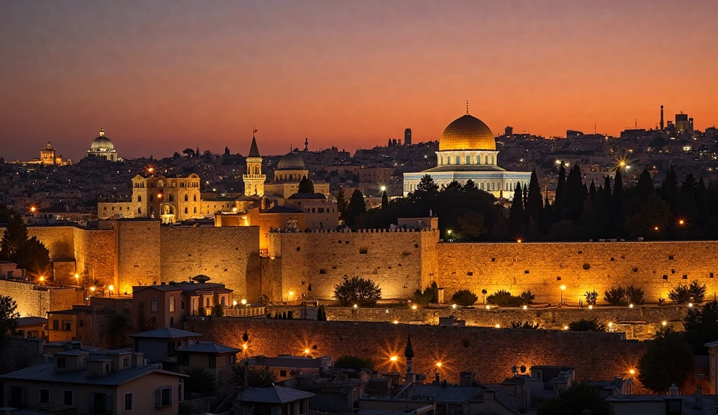 photoRealista, Jerusalem landscape at night, Sony, spring 28-70