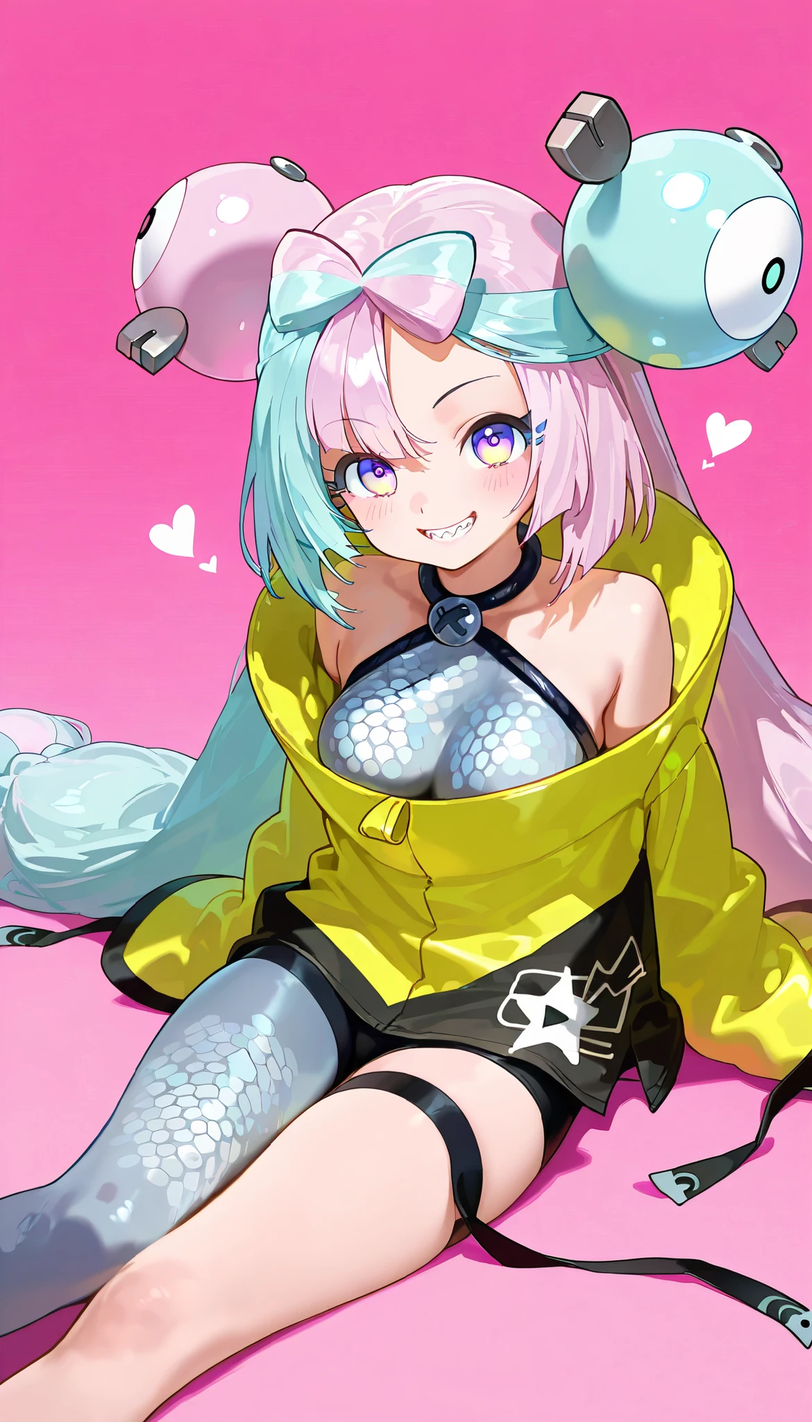 high resolution picture, masterpiece, best quality, amazing quality, solo, 1girl, rosa,iono,smile