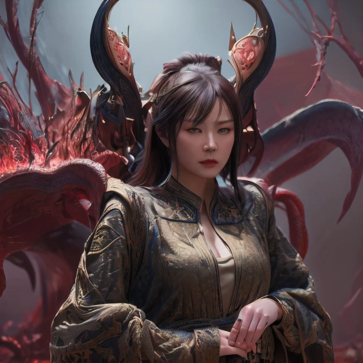 a male demon, strong and terrible