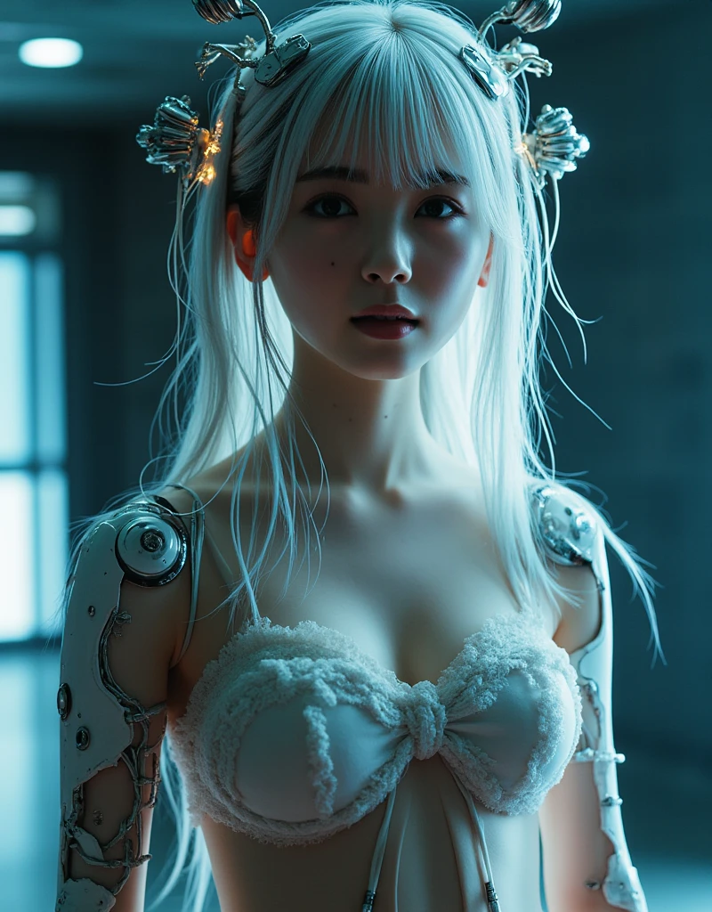 (Masterpiece: 1.2), Best Quality, (Illustration: 1.2), (Ultra Detailed), Eye Focus, (Sculpted Glow, Pink Lens Flare), (Movie Background), Ultra Detail, (Fine Detail), (Intricate Detail), Octane Rendering, HDR, (Ultra Detail: 1.15), (Soft Light: 1.2), 1 Girl, Beautiful Girl, Super Delicate Eyes, Mature, Plump, Thick, Rainbow Drops, (Supermodel: 1.3), Princess Paint Teardrops, Woman Composed of Paint, Fully Painted, splash, splash, indoor, (bioluminescent hair:1.1), (glowing eyes), (makeup)),(cinematic masterpiece), fierce, blue and white hair gradient from blue gradient to white ,powerful, splashing colors absolutely eye-catching, (movie headlights), ((caustic)), dynamic angle, beautiful detail glow, ambient occlusion, ambient light, ray-traced reflections, (best lighting, extremely delicate and beautiful), ((cinematic light), (soft: 2), --auto --s2