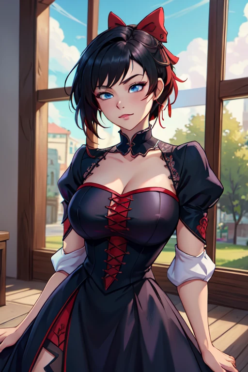 short detailed hair, uh uh uh, (Focus sharp:1.2), photore, Attractive young woman, (pretty face:1.1), Detailed eyes, lusciouslipold red lip color:0.85), (medium:1.0), (slim:1.2), (long whitr hair:1.2), dressed in (1980s ruffle dress:1.2) in a (planties:1.2). (moody light:1.2), depth of fields, bokeh, 4K, HighDynamicRange. elapse (James C. Christensen:1.2|JeremyLipking:1.1).