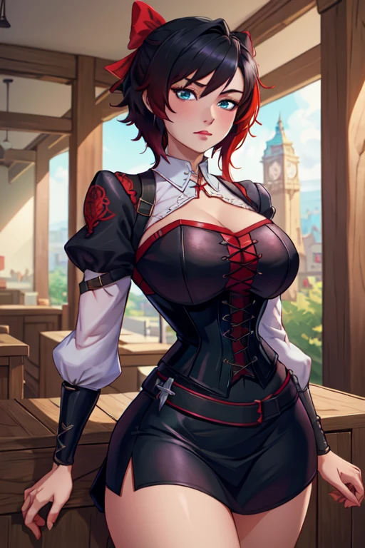 1girl, beautiful, perfect lighting, muscular, thick thighs, mature female, milf, navel, abs, looking at viewer (masterpiece, high quality:1.1) ,cowboy hat,body freckles,barn,pale skin,red hair, braid, ,short shorts,plaid shirt, skindentation, cleavage,grin