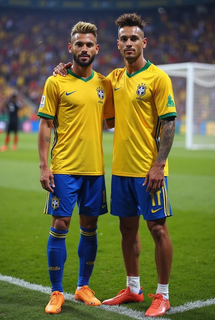 Neymar and Christiano Rounaldo naked and in socks 