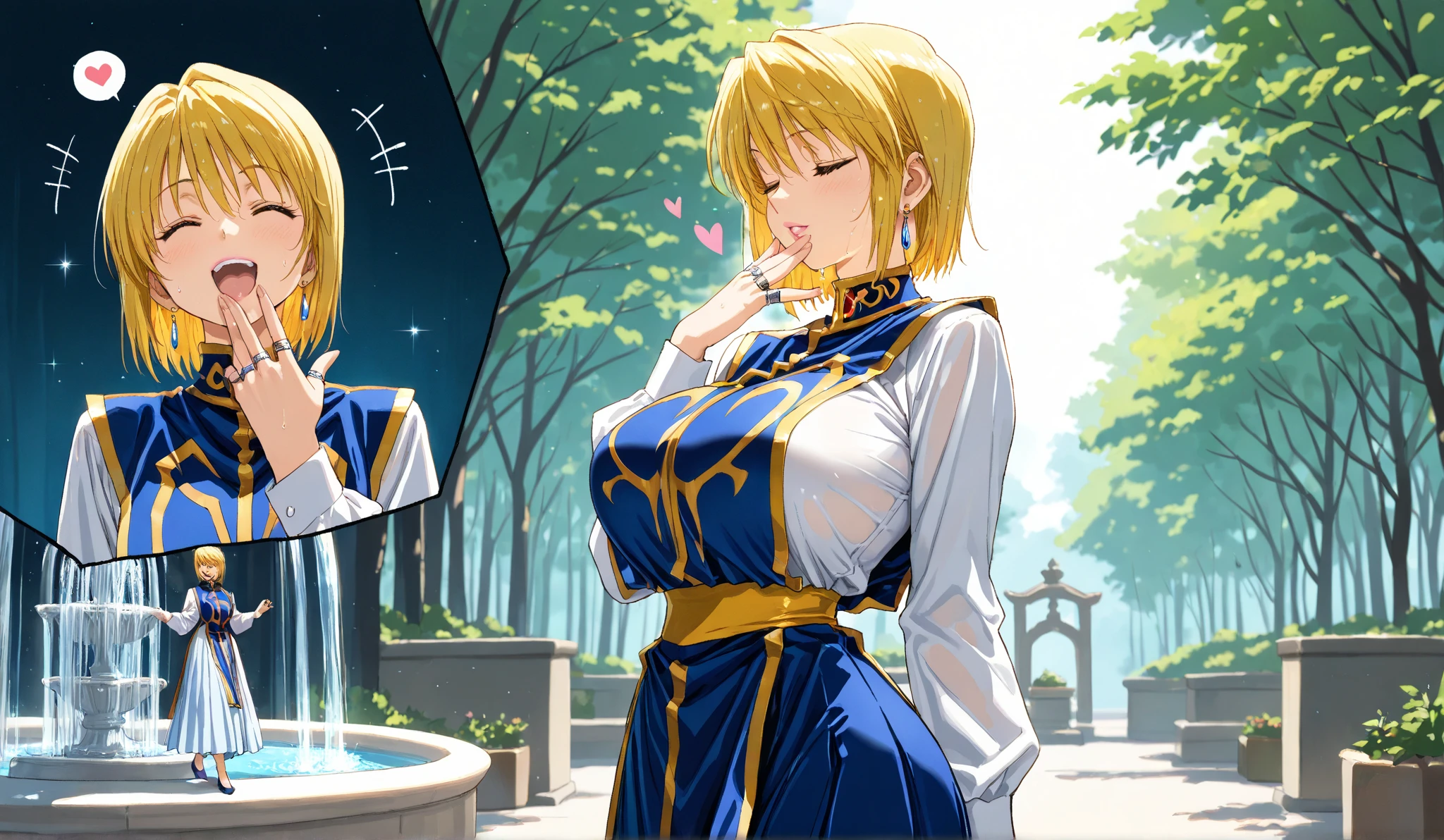 Saber big breasts Emperor public smile