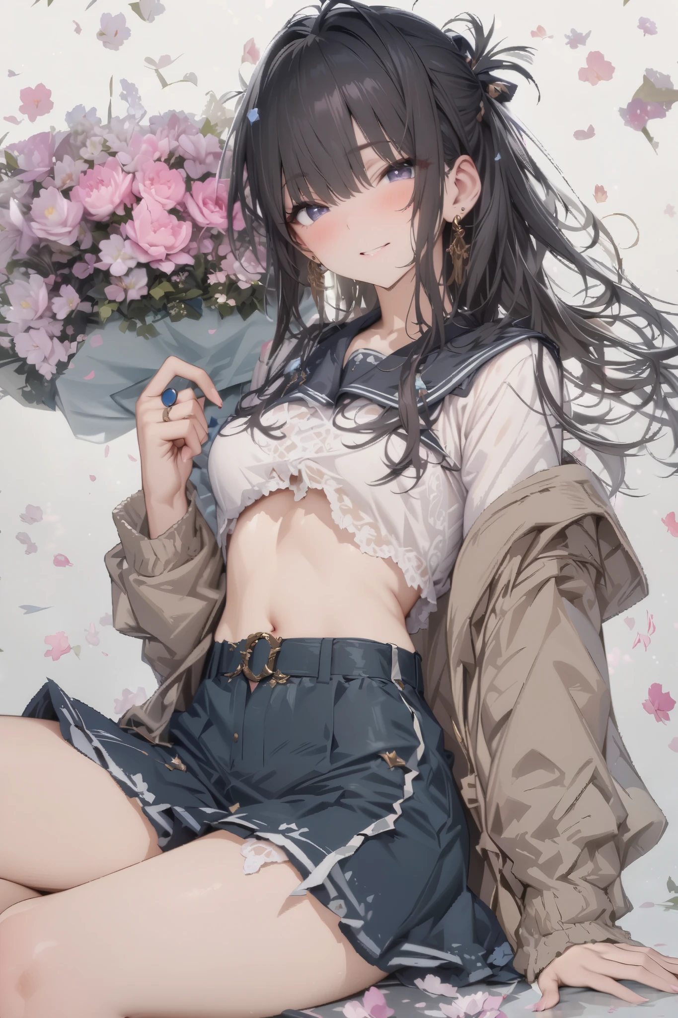 Wear a cap、(woman, )Ahegao Skin Gloss 1.3、Butt Emphasis、She spreads her legs to reveal her white polka dot panties、、See through、Turn to me、Realistic、(8 year old girong bob hair)、Close-up from the ground、(Summer camp in the mountains)、(In the tent)Butt Emphasis、White and brown checkered shorts、Tight Berry Short Mini Skirt