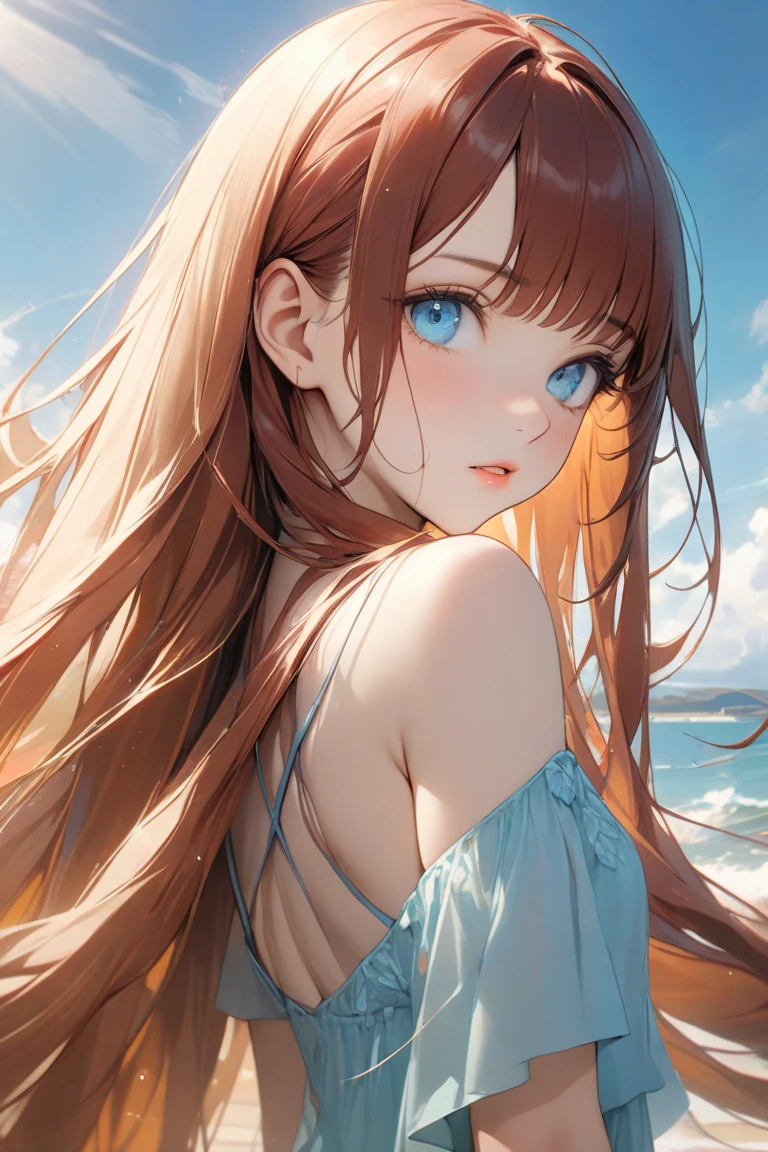 (Tabletop.highest quality).(Dynamic Angle). (Amazingly detailed CG paintings),(Perfect Image)、shape.One Girl.Detailed face、Perfect Face.Delicate face、Textured skin、length、(Horse-eared girl)Horse-eared girl、((Beautiful Blue Eyes)).Delicate and beautiful eyes、The eyes are fine、Reflective eyes、smile.(Gazing at the audience:1.3).(My face got a little red:0.8)、8k wallpaper、Cowboy Shot、reflected light、Highest detail、Complex、Delicate background、Textured skin、Detailed skin、Swimwear, ((緑色のビキニSwimwear)), Silence Suzuka