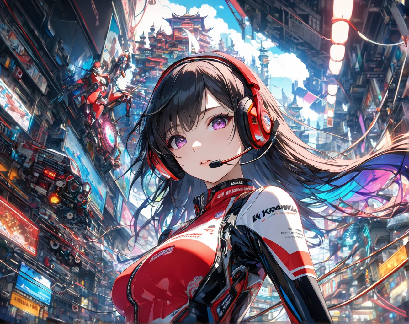 (1girl:1.3), solo, __body-parts__, official art, unified 8k wallpaper, super detailed, beautiful and aesthetic, beautiful, masterpiece, best quality, raw, masterpiece, super fine photo, best quality, super high resolution, photorealistic photo, sunlight, full-body portrait, amazingly beautiful, sexy, hot, dynamic pose, delicate face, vibrant eyes, (viewed from the side), she is wearing a futuristic Iron Man mech, red and gold color scheme, Very detailed abandoned warehouse background, detailed face, detailed complex busy background, messy, gorgeous, milky white, highly detailed skin, realistic skin details, visible pores, sharp focus, volumetric fog, 8k UHD, DSLR camera, high quality, film grain, fair skin, photo realism, lomography, huge metropolis in future dystopia, seen from below, translucent