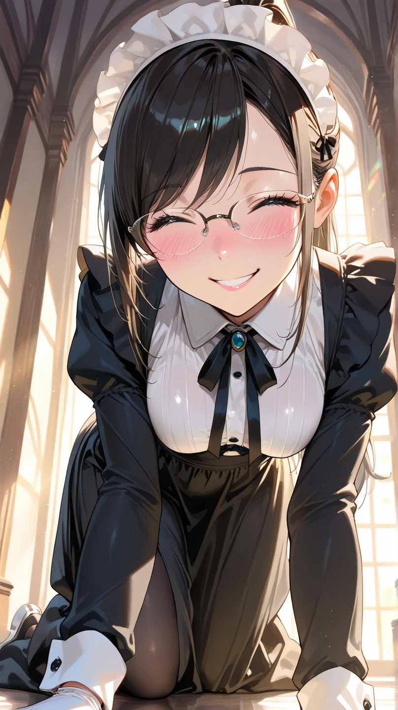 nsfw,(((masterpiece))), (((best quality))),((masterpiece:1.5)), (best high quality), (ultra high res), (ultra highly detailed), (8k:1.3),anime colored,perfect hands, perfect fingers, perfect legs,(cowboy shot,from front),(forehead:1.2),1woman,solo,idolmaster, ((arisu tachibana)),(14years, beautiful girl), (beautiful eyes),((((beautiful hair)))), (long straight hair),(((black plastics flame glasses))), (wet hair), (wet skin), ((Sweat)), ((vapor)), (flat chest,small breast), (expensive),((wariza)),(spread leg),(open pussy),(love juice:1.2),(many sweat:1.5),(pubic hair:1.3),(bottomless:1.5),(elementary school uniform:1.5),((open clothes:1.5)),(undressing),((wet clothes)),(no bra,no panty),(open your mouth), ((a big smile)), ((out tongue)),(Nice touch), (one eye closed), (saliva),(nose blush),(bukkake:1.5),(cum on face,facial:1.3),(cum on body:1.3),(happy),(class room,twilight),blurry background,motion lines,looking up at viewer,BREAK,(1boy, hetero:1.3), ((vaginal sex,cowgirl,pov)),(cum shot:1.3),(((multiple boys, peeing on a girl, multiple penises, gangbang, penis on head, holding penis))),ecstasy torogao, pleasure vaginal penis,cleavage of the breast,impatience,sway hair,