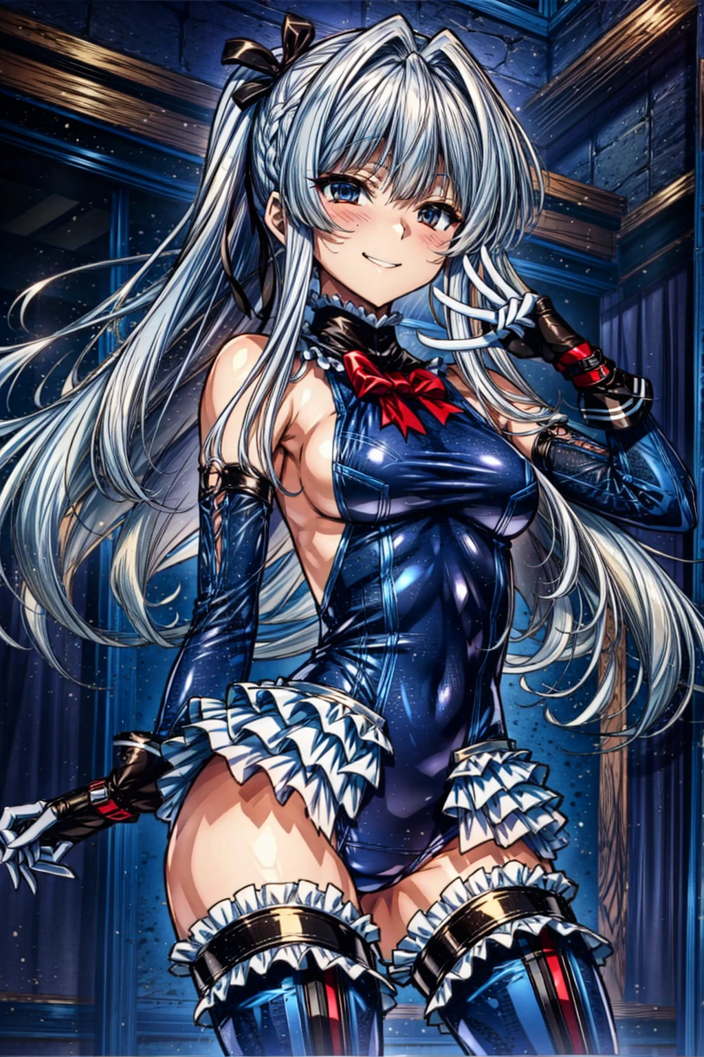 1girl in, ( (digital) ( ), medium breasts, (fril swimsuit, thighs thighs thighs thighs, Detached sleeves)) , Best Quality, marierose,、Hypnorola
Eyes in the sky、1girl in,Emotionless facial expressions,,(There are multiple girls in the background:1.6)