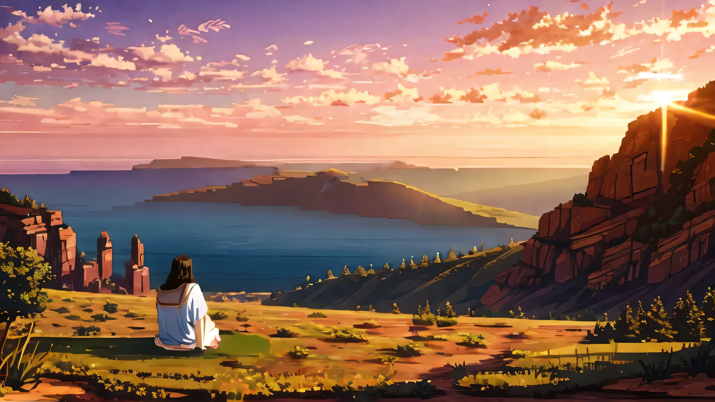 biblical times, Jesus Seeing the Landscape.