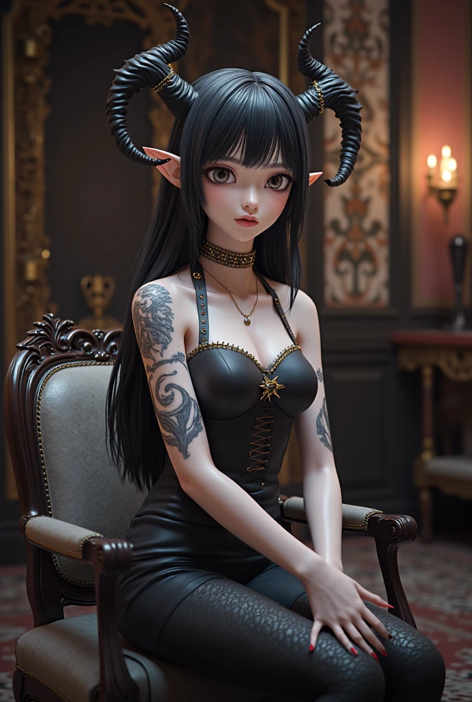 An 11-year-old boy wears latex underwear, Panties and restraints,Lying on a midwifery bed,The chain is tied with iron chains, , Jade feet, Long hair, Blackface drooling eyes, Eyes of hope, ears of elf, Cat ears, Issuing, Cute tattoos,High-heeled boots