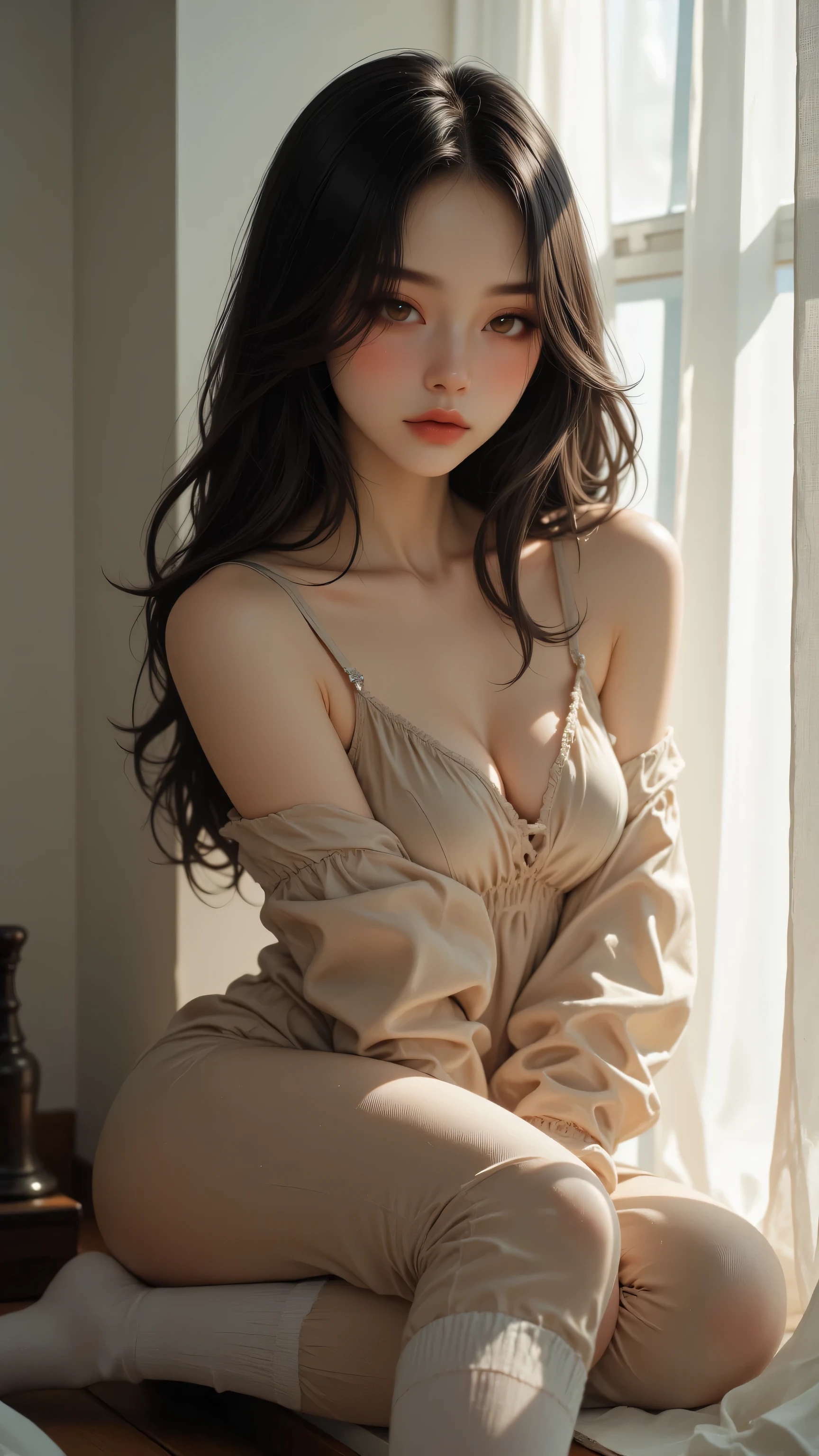 (最高qualityのディテール)、Realistic、8K Ultra HD、High resolution、(One Girl:1.2),(Fatal Beauty,Attractive beauty) ,(A supple and powerful physique),(Sensual charm),(Mysterious charm:1.1),(Captivating silhouette),The 超detailedな、高qualityのテクスチャ、Intricate details、detailed、非常にdetailedなCG、高qualityの影、detailed 美しく繊細な顔、detailed 美しく繊細な目、Written boundary depth、Ray Tracing、20th generation、Cute K-Pop Girls、(The Face of Ulzan in Korea)、Thin face、(Urzan-6500-v1.1:0.6)、PurerosFace_v1、Glowing Eyes、Perfect body、 Viewer Display、(最高qualityのディテール:1.2)、Realistic、8K Ultra HD、High resolution、Close-up of a woman, realistic girl rendering, 8k artistic german bokeh, Enchanting girl, Real Girls, Gurwitz, Gurwitz-style artwork, Girl Roleplay, Realistic 3D style, cgstation Popular Topics,, 8K Portrait Rendering,(truth,truth:1.4),(Sparkling eyes girl:1.2)、The 超detailedな、高qualityのテクスチャ、Intricate details、detailed、非常にdetailedなCG、高qualityの影、detailed 美しく繊細な顔、detailed 美しく繊細な目、Written boundary depth、Ray Tracing、20th generation、Cute K-Pop Girls、(The Face of Ulzan in Korea)、Thin face、(Urzan-6500-v1.1:0.6)、cheek、Glossy Lips、、High resolution, Best image quality, 最高quality, Realistic, 超detailedな, Photo realistic, 4K 8K Ultra HD Full Color RAW Photos, Fujifilm(Medium format), Hasselblad, Carl Zeiss, Incredible dynamic range photography(utility_art:Smooth-768:1.1),High resolution, High pixel count, 明確なdetailed, Clear images, Natural color reproduction, Noise Reduction, High fidelity, quality, Software Improvements, Upscaling, Optimized Algorithms, Professional-level retouching,
1. Oversized coat:
The coat is、Choose an oversized design that covers from shoulders to knees.。Color is classic navy or black、or warm khaki or beige, hang on.、Choose colors that match the season。
2. Knitted sweater or turtleneck:
To protect yourself from the cold、Knitted sweater or turtleneckを選択してください。Match the texture and color of the knit to the coat.。
3. Wide leg pants:
For pants, Choose a wide-leg design、Combines ease of movement and style。Denim in dark tones or black trousers will look good.。
4. Knee-high boots:
What is included in an oversized coat、足首からふくらはぎまでカバーするKnee-high bootsとの組み合わせ。Boots are black or dark brown and chic.、Gives a stylish impression。
5. accessories:
シンプルなゴールドまたはシルバーのaccessoriesを選択してください、Add elegance to your outfit。for example、Long necklaces and large earrings are recommended.。
6. Handbags:
Handbags、Choose a color that matches the tone of your outfit.。Shoulder bags and tote bags are convenient and stylish。
7. Compensateと髪型:
Compensate, Choose natural colors that flatter your skin。Wavy Hair、By creating loose curls、Appeal to softness。