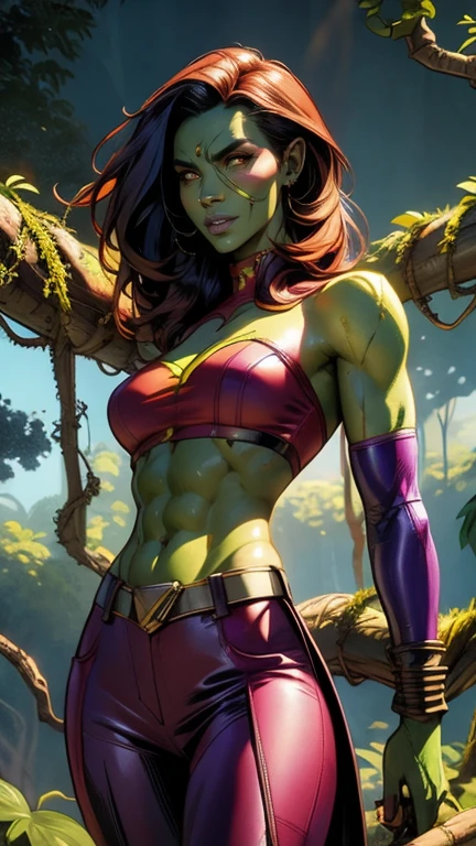 (street Fighter 2 16 bit game) Custom character 'treeman' (evil apple tree man from Wizard of Oz, dark bark skin, apples hanging in his hair) is tossing apples at and battling (subject 2: Zombie Chun Li (sexy fighting outfit, battle damage, green skin, zombie shamble, kinda gross)