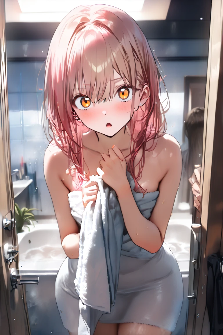 Naked towel, blush