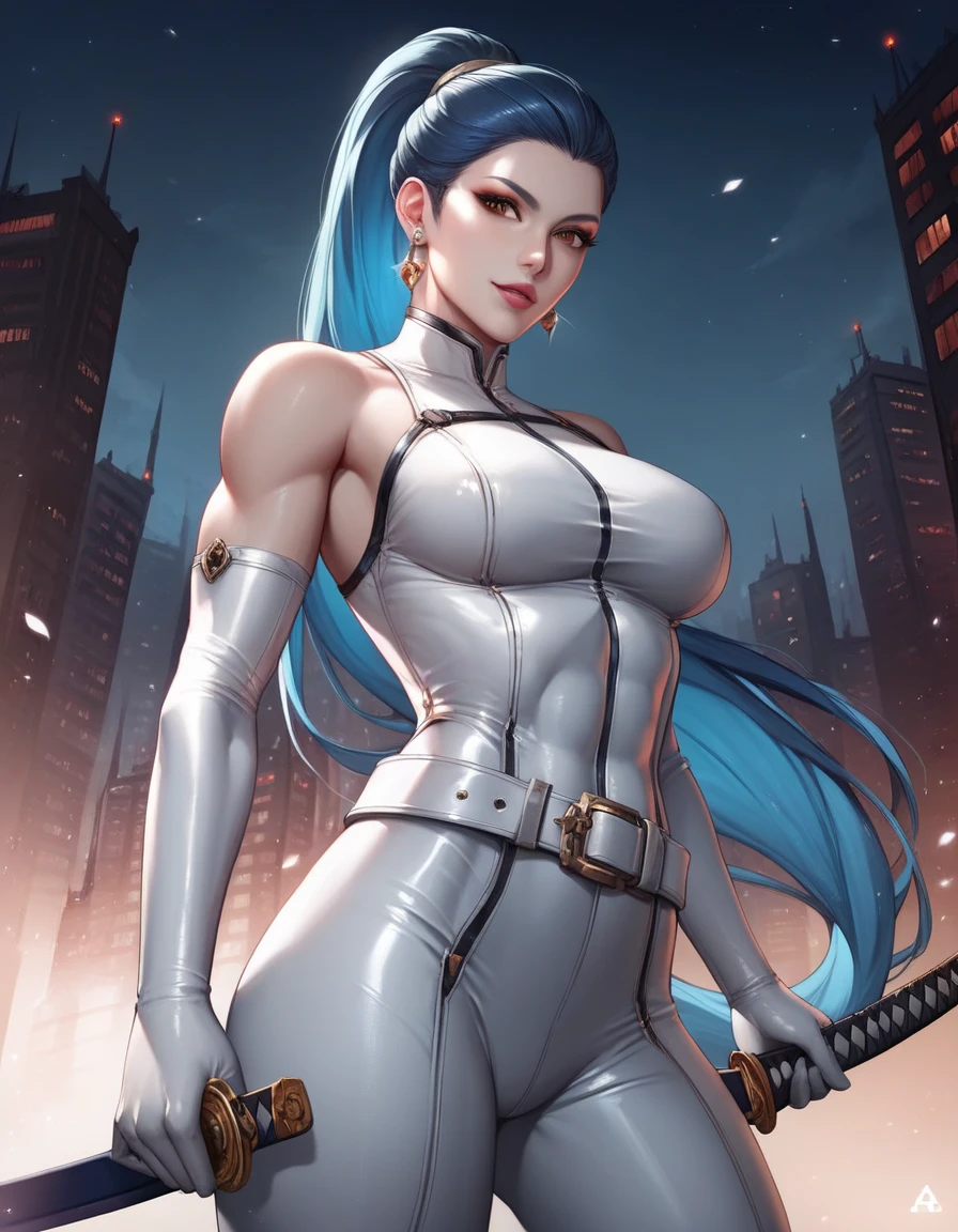 The Dragon Empress (1 woman, long black hair, blue eyes, white skin, medium breasts, makeup, lots of shine, dark eyelashes, dark shadow, perfect nose), Korea, shoulders showing, onepiece bodysuit, tight, wetlook, neckline, long earring, masterpiece, best quality, 8k, sharp focus, chromatic aberration, best shadows, perfect lights, HDR, realistic skin texture, hyper detailed background, photorealistic, RAW photo, Bright body, insanely detailed, sexy Lewd, ECCHI: 1.5, Royal Tiara, Long Fingerless Gloves, At A Pagoda by Lakeside