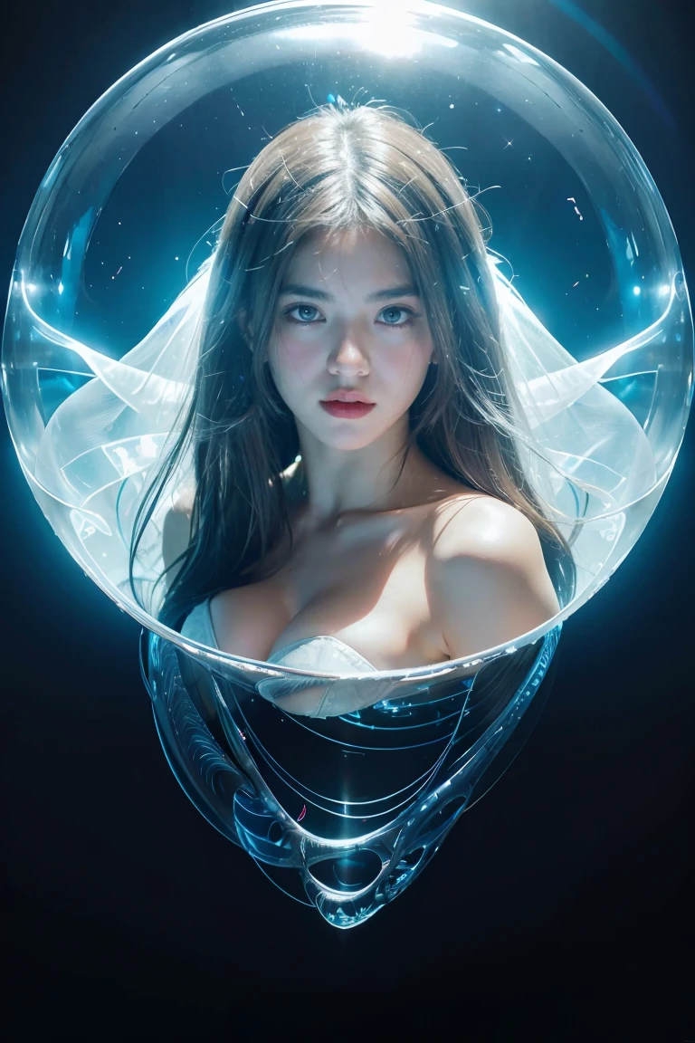 ((Best quality, 8k, Masterpiece : 1.3)), upper bod y, Sharp focus : 1.2, Beautiful woman with perfe ct figure, Highly detailed facial and skin textur e, Detailed eyes, Double eyelids, Interior view, f erpect lighting, Glowing skin,