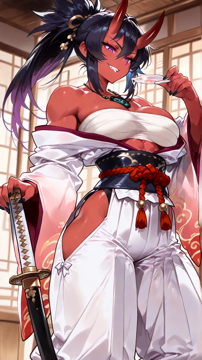 Yoruichi has big and is naked