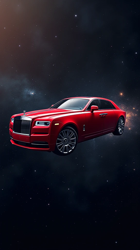 Rolls Royce red
 in space