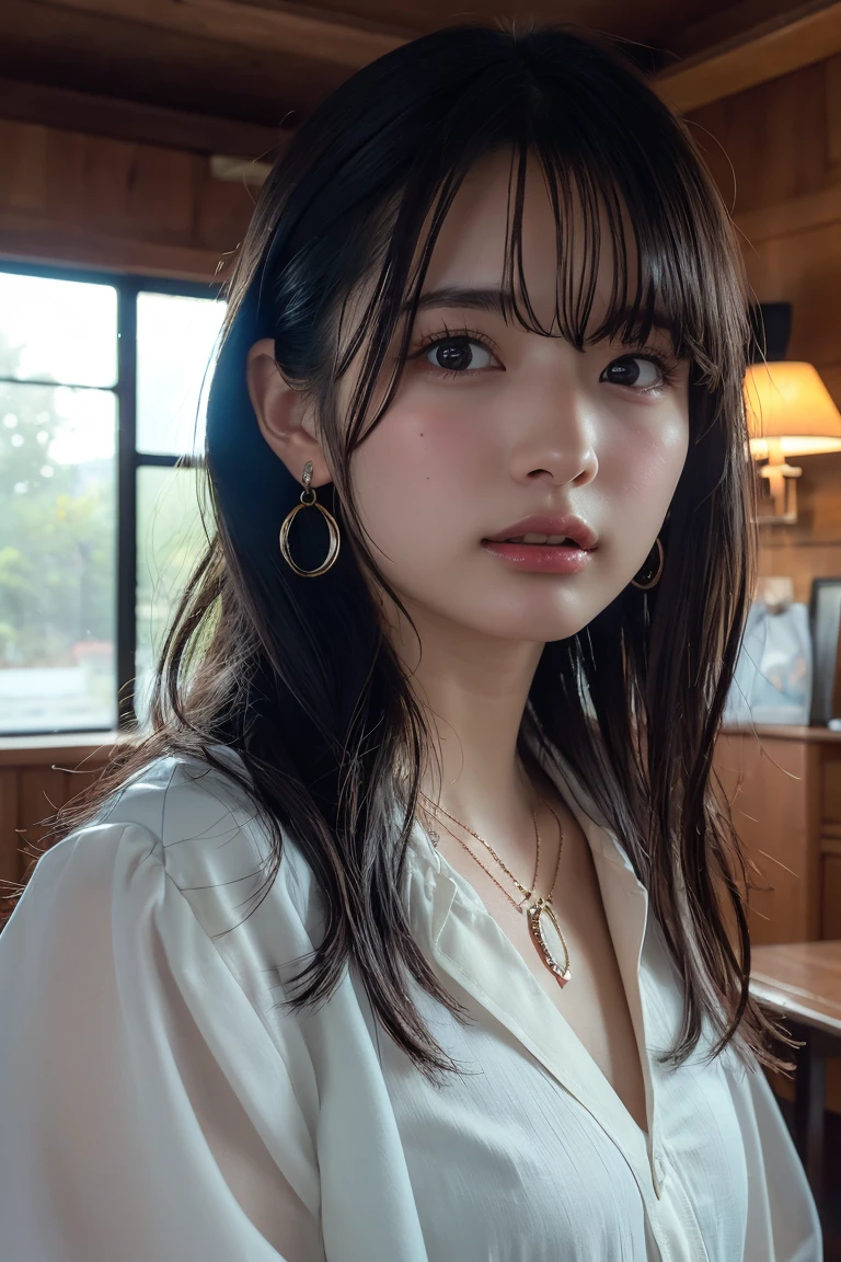 (8k,RAW Photos,Like the picture:1.45),masterpiece,Highest quality,wonderful,(セクシーなMature Woman:1),(Mature Woman:1.3), (2 woman.1.3)、(((very, very大きい)))、(((Extremely lewd and very huge boobs)))、(((Very deep cleavage)))、Hyper Real、In her express train compartment、A beautiful and dignified smile、Beautiful white skin、Beautiful, delicate and precise skin texture、With long, fluffy, beautiful brown hair(ponytail:1.0)、Beautiful Japanese Women、(Big Ass)、Thick thighs、Bright red lips、Gold small star shaped earrings、Gold bracelet、Gold Necklace、{Dark royal blue suit((White blouse))},