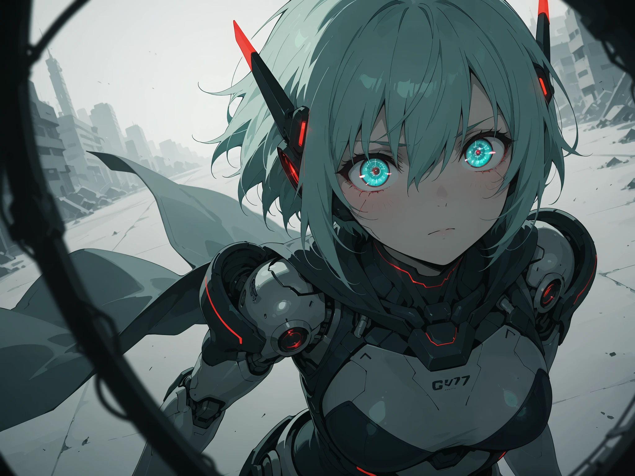 score_9, score_8_up , score_7_up , UHD, Masterpiece, amazing quality, very aesthetic, absurdres, ultra-detailed, break, masterpiece, best quality, ultra-detailed, 8k, illustration, (Cyborg's Eye:1.5, Cybernetic Eye:1.7, dynamic angle:1.3, effect being analyzed:1.3, Circle for Analyse, Magical formation data unfolds around the eyes), Close-up of the eyes:1.5, absurdres effect