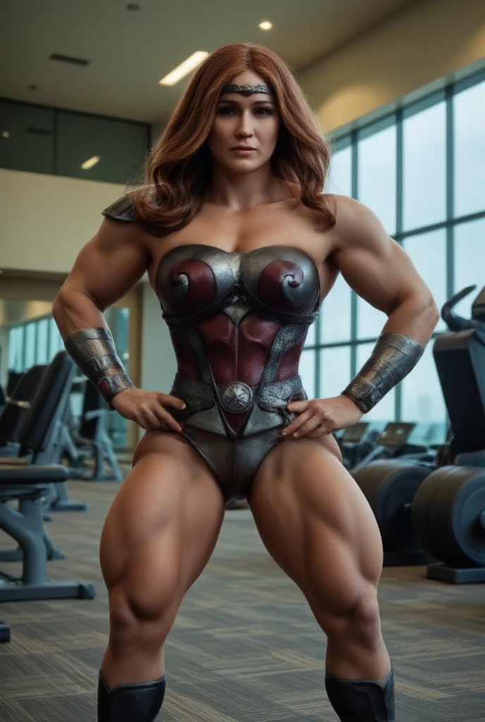 (Muscular:2.7), (thick thighs:2.7),
(female, green eyes, pale skin, jet black hair:1.5), adult, (bob cut:1.5),
(big smile:1.8), detailed eyes, clean skin, low key (DETAILED SKIN),
(small breasts:1.5),
(earrings, eyeshadow, lipstick),
(superhero leotard, small cape, gloves, skirt, abs window, choker:2),
(upper body view:2.2), (three quarter view:1.5), (looking at viewer),
dark bedroom, rim lighting, two tone lighting, dimly lit, bokeh