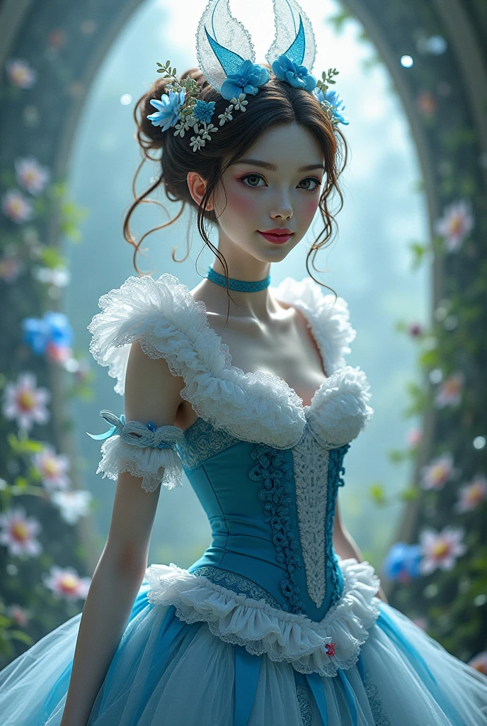 draw a pen sketch for a ball gown with tulle skirt --auto