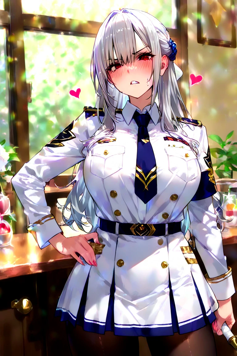 1girl, katori, military uniform, skirt suit, grey dress shirt, necktie, white blazer, suit jacket, bodycon miniskirt, pencil skirt, epaulettes, shirt cuffs, tights, pantyhose, glasses, nsfw, (((gangbang))), cum, cum in pussy, cum in ass, ((bukkake:1.4)), ((facial:1.4)), ((excessive cum)), cum on face, cum on hair, cum on clothes, cum on body, cum on breasts, penis