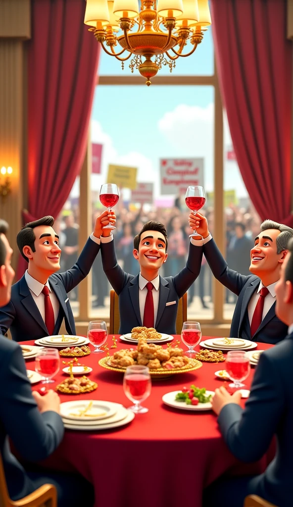Emojis at an executive dinner