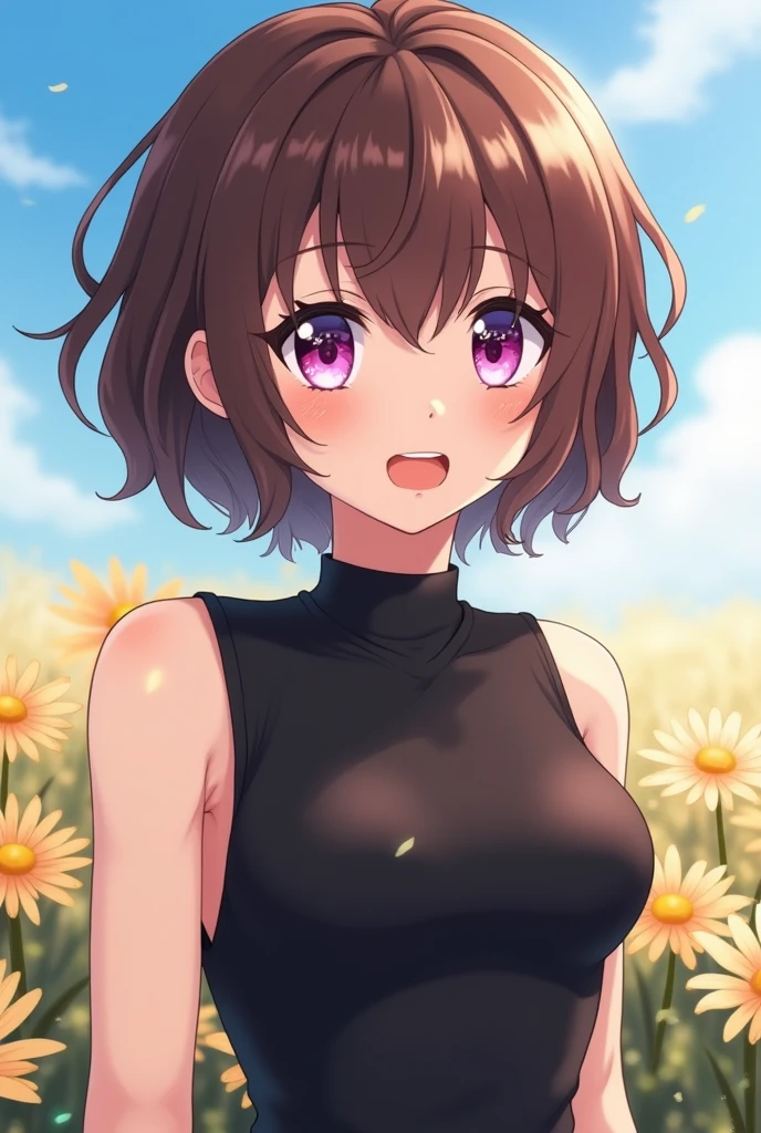 Beautiful idol girl、Holding the kitten tenderly to my chest、Two-tone brown and wine red short hair,、Small cat ears、With sparkling eyes and a mischievous smile、Small round-faced girl、Sitting in a sunny garden、White tank top and cargo pants that Accentuate your breasts.Level 8、Beautiful Hands、Beautiful fingers、Ultra-realistic full-body photos、(((Accentuate your breasts:1.3))),(Dynamic Angle),(Dynamic and sexy pose),Laughter、Cute round face,,(Tabletop,highest quality,Ultra-high resolution output images,) ,(8K quality,),(SeaArt 2 Mode.1),(Picture Mode Ultra HD,)