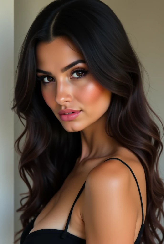 An ecuatorian brunette in topless