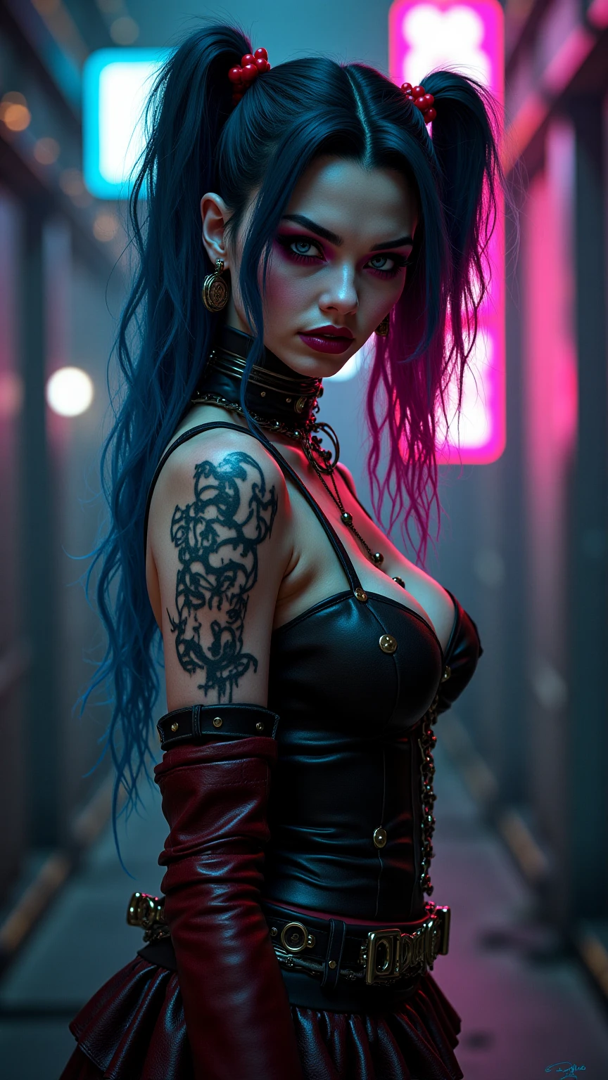 Create a character from Impact Harlequin women with the iPhone lagatipe for a t-shirt 