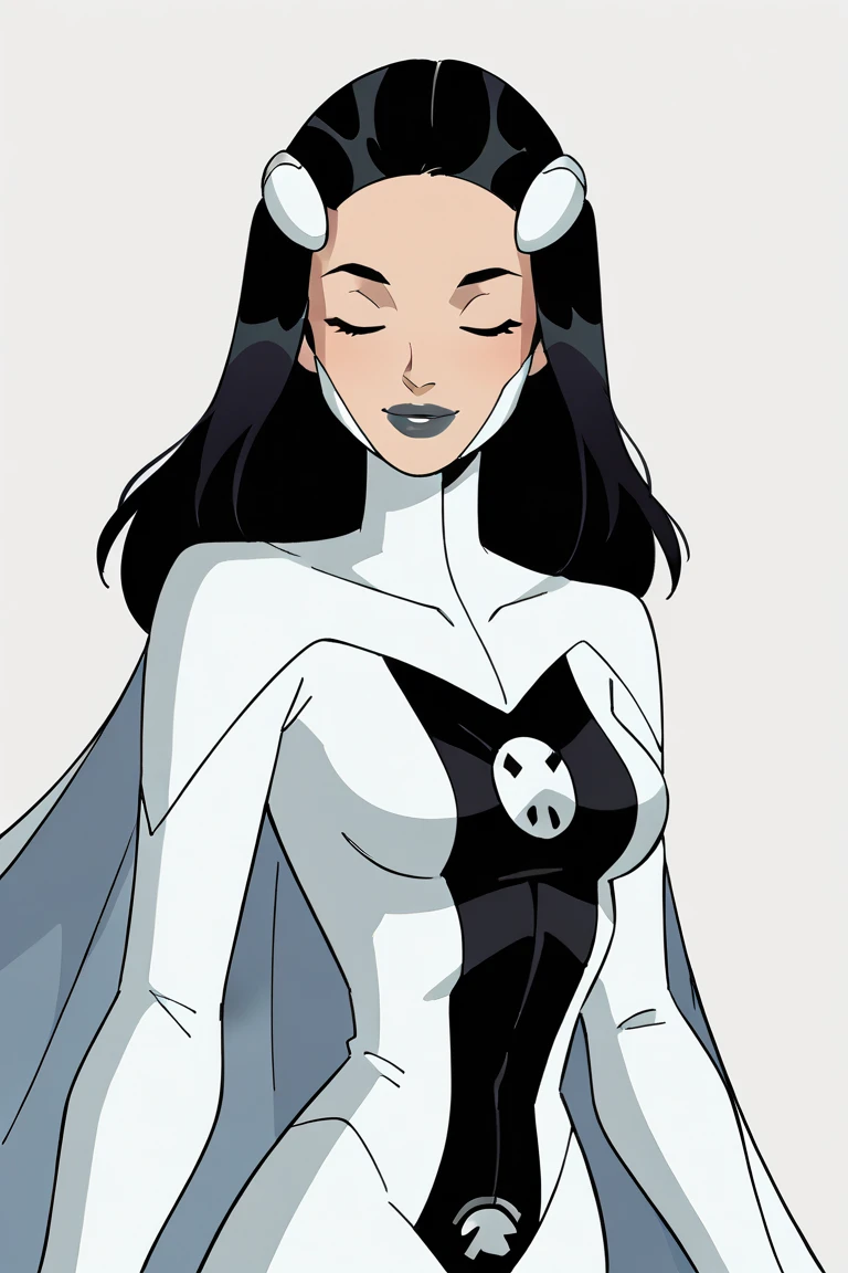 Full body iilustration of Cat woman, wearing a white suit, very anime!!! anime!! intricate details, aesthetically pleasing pastel colors, poster background, art by conrad roset and ilya kuvshinov and greg land.