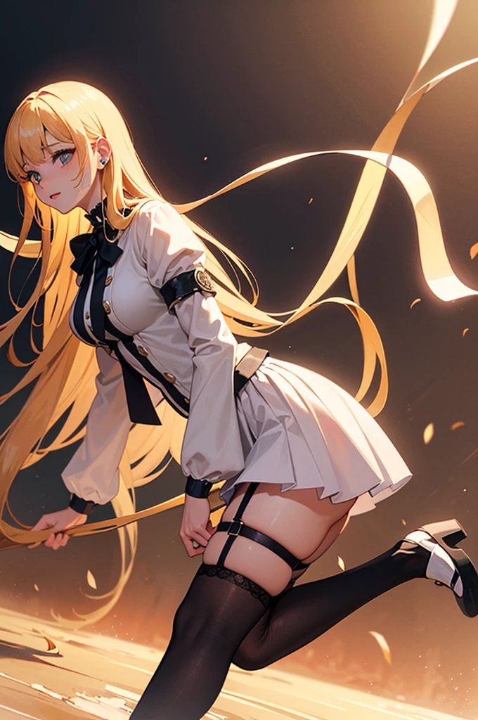 best quality, masterpiece, highres, solo, (shokuhou_misaki_bluearchive:1.10), 1girl, nsfw,(Lift up the skirt:1.4),(panties and pantyhose visible:1.3),(pubic hair:1.2),(cameltoe:1.2),(love juice:0.7),
frown,angry,contemptuous,disdain,hate,(blush:0.4),looking down,elegant,active angle,dynamism pose