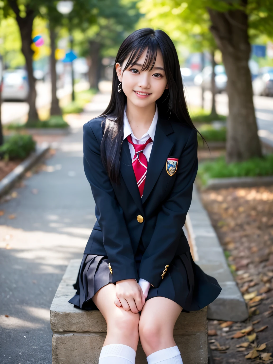 place both hands on the left knee、join hands