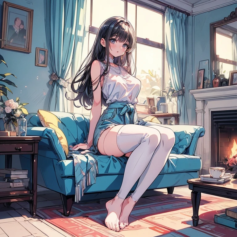 1girl,solo,(bright red lips,blush:0.9),(huge breasts,(sagging breasts)),happy,smile,looking at viewer,curled hairdo,sitting,
see-through,tight red dress,lace,black thighhighs,(spread legs,topless,nsfw),arms up,luxury room,
(dslr),(in dark,dark theme,night),masterpiece,official art,best quality,ray tracing,volumetric light,realistic,photorealistic,ultra highres,vivid,