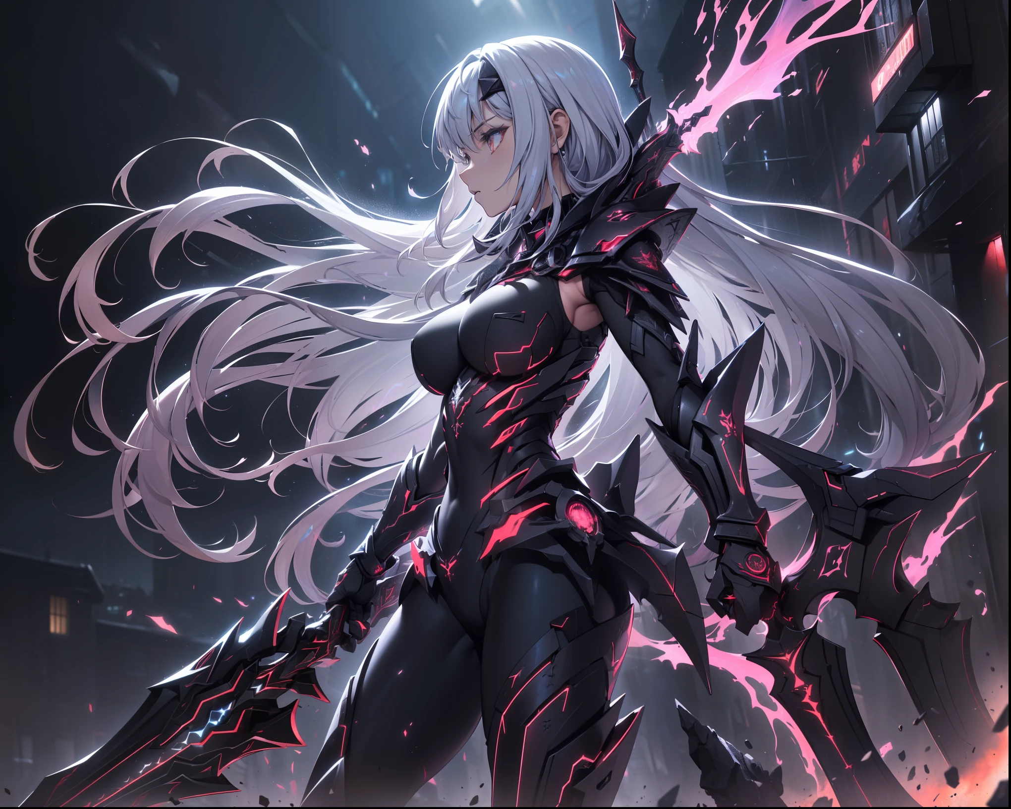 Elegant woman, Shiden one flash, two strike sealing dragon, one sword shredded, one blow must be defeated, thrusting the blade at the beast, fierce battle scene,