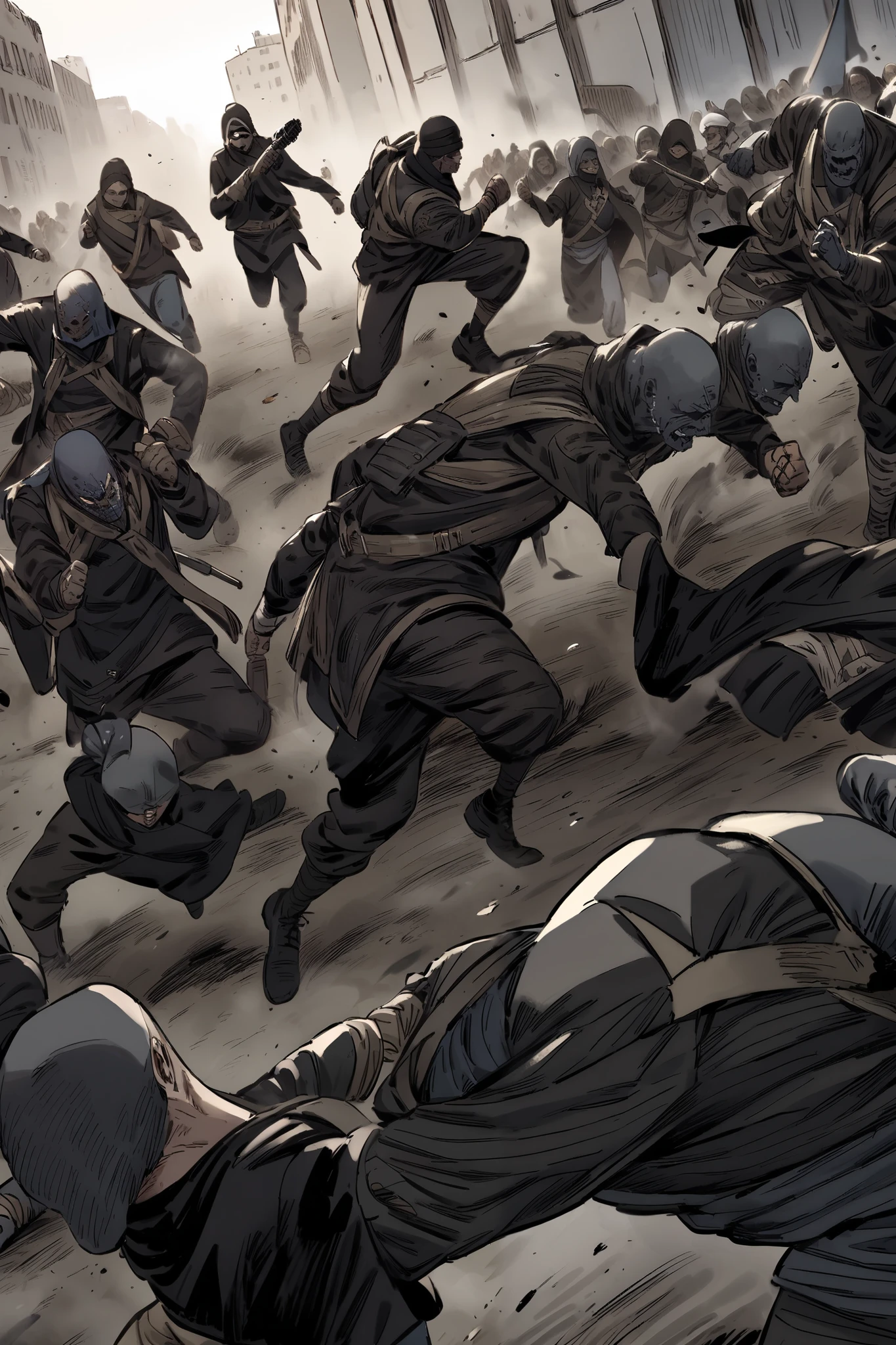 People running from conflict between two gangs. Who fights for territory