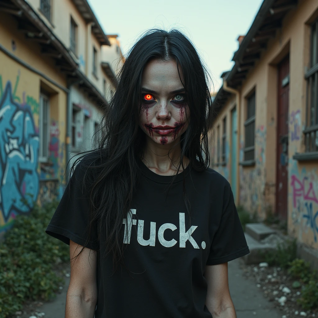 female zombie, There is no blood. ,clean shirt, cute sexy, Satisfaction, long hair, Beautiful vulva,incredible light,Looking from below