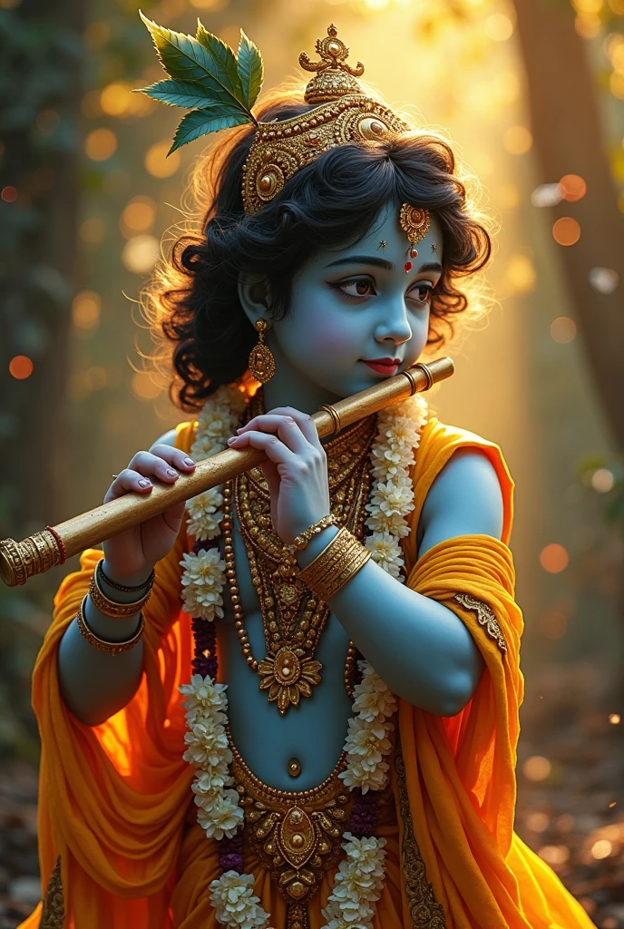 May the melody of Krishna’s flute bring harmony and happiness to your life. 