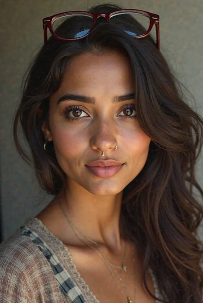 CRU, analog style, Um retrato deslumbrante de um jovem, Beautiful woman with striking features. Ela deveria ter demorado, cabelo solto, um olhar cativante, and a seductive expression. O fundo deve ser neutro e simples, permitindo que a mulher seja o ponto focal da imagem. Por favor, pay close attention to details, como os destaques e sombras em seu rosto e cabelo, para criar uma imagem realista e realista. Experiment with different lighting techniques to enhance the mood and atmosphere of the portrait. The final product must be a masterpiece that captures the essence and beauty of the woman, ((pele altamente detalhada, detalhes da pele)), sharp focus, volumetric fog, 8k hd, dslr, alta qualidade, film grain, Fujifilm XT3