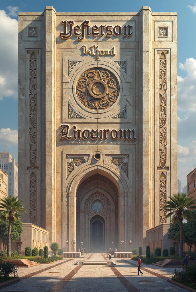 make a complex logo of word "Ariyah" . with a sketch logo of an architectural concept logo