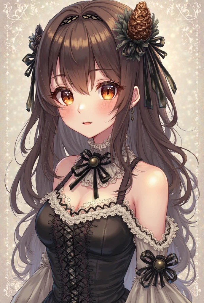 ((masterpiece)), (best quality), detailed,1girl,brown hair, forehead, sidelocks,small breasts, medium breasts, long hair, hairband, bow,very long hair, hair ribbon, swept bangs, parted bangs, asymmetrical bangs,
,<lora:RedEyeLiner-v1.32-000012:1.0:1,1,0,0,0.5,0,0,1,0,0,0,0.9,1.8,1,0,0,0>,