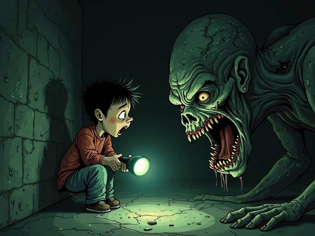 Peniwise eating children with his big mouth coloring page