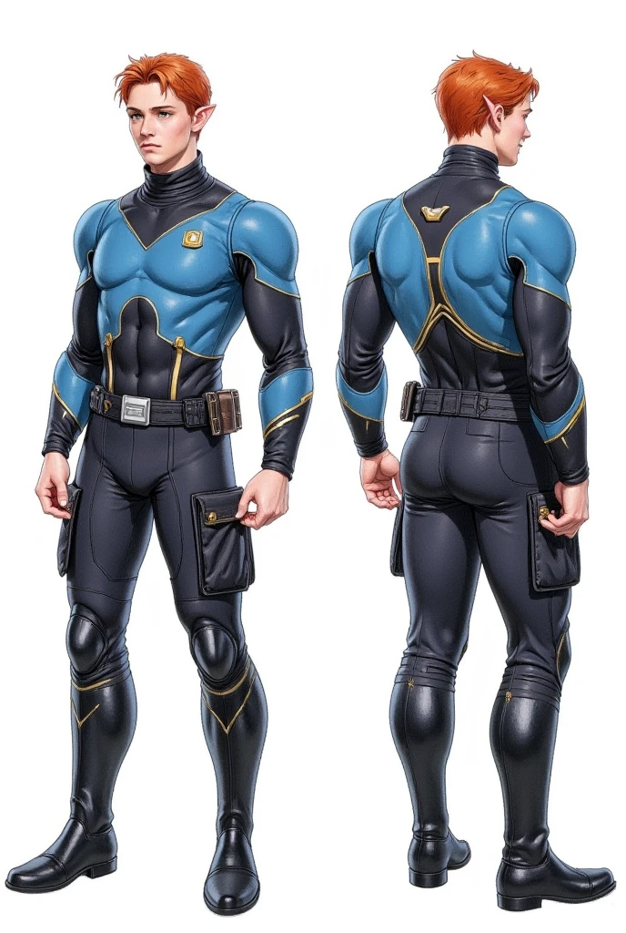 A realistic 3D male model in full body composition, wearing a full body hero suit and cape in the pattern of a professional baseball uniform, a very short haired, crew cut, cool, dandy-like, veteran-aged man with a shiny, sparkling blue cape that is longer than his body, gloves and a cap are always worn, an original hero, only the eyebrows, eyelashes and eyes are visible, his mouth is bandaged and sealed, the upper half of his face is bare with a sharp gaze, he has six pack abs, a muscular macho man with a sturdy body, he has both legs closed, his hands are clasped behind his back in an X shape, his whole body is bound and sealed with duct tape and he is held down. He has collapsed from exhaustion and is sleeping with his eyes closed. A coat of arms, in a dark room background, his whole body facing forward, backward, left and right (north, south, east and west), an image of him being restrained and mummified.