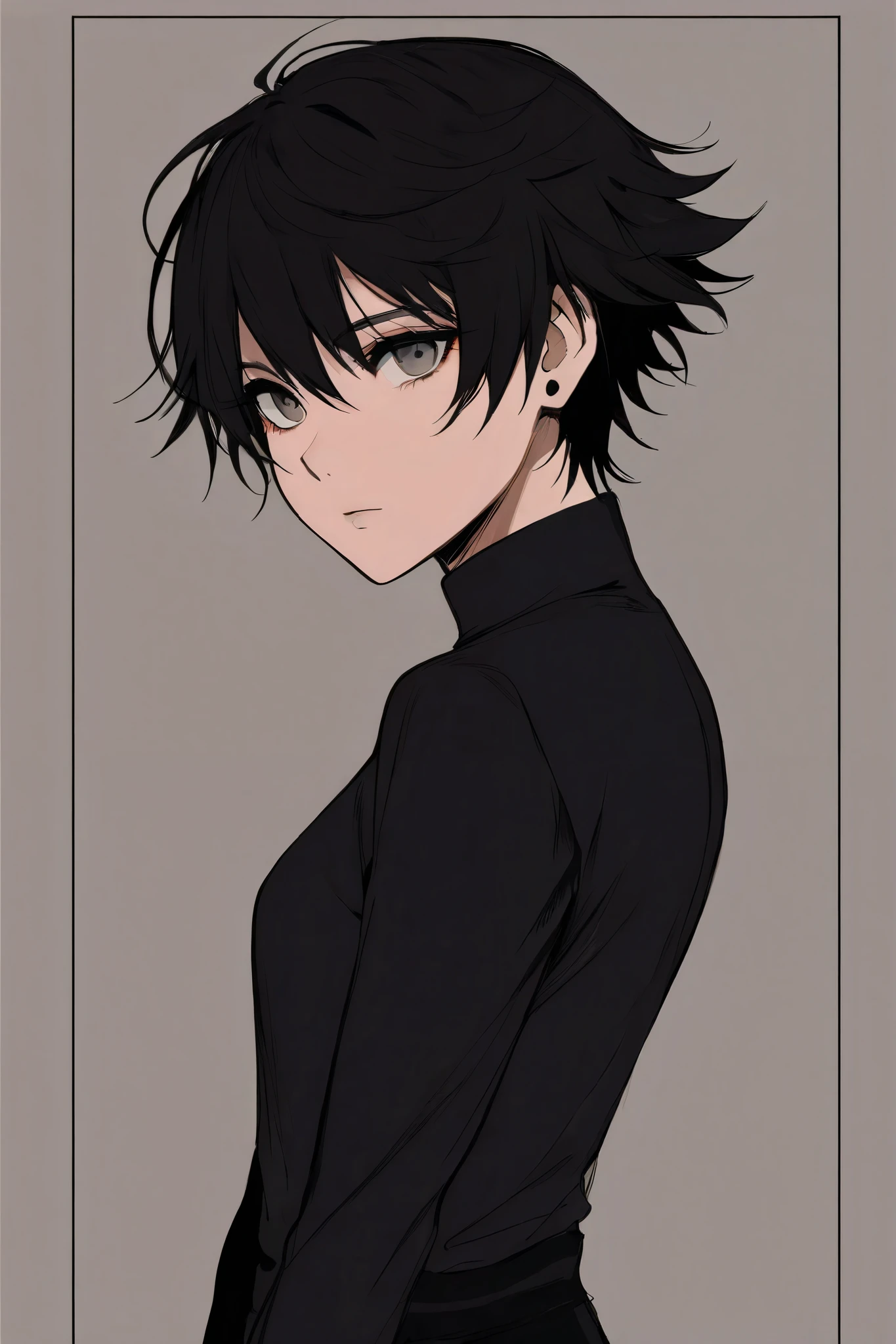 black hair