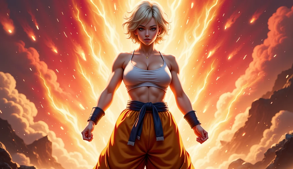 Mandara transformed into super sayajin 3