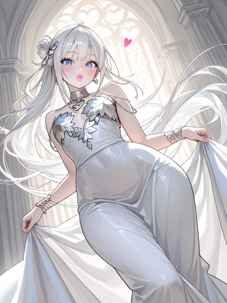 masterpiece,best quality,highly detailed,score_9,score_8_up,score_7_up,score_6_up,source anime,
BREAK
(1girl:1.2) looking to the window,white dress,white hair,(crown:1.2),ghost lion,hands on another's shoulders,
indoors,window,
<lora:GodrickPony1.0:0.8>,