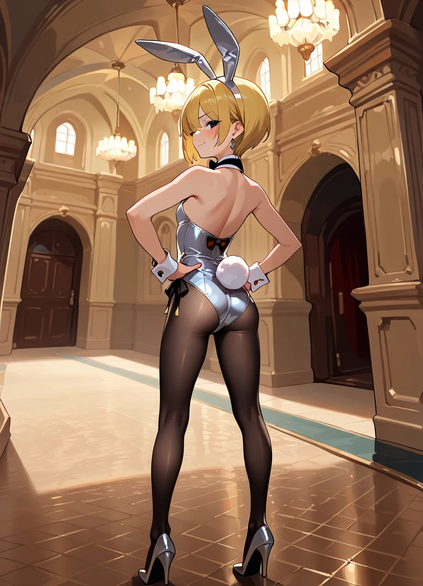 a close up of a woman in a bunny suit with a red shoe, a statue by Kentaro Miura, tumblr, fine art, pop up parade figure, pvc figurine, anime figurine, anime figure, posable pvc, anime pvc figure, anime action figure, sexy pose, sexy pudica pose gesture, anime barbie in white stockings, very sexy pose