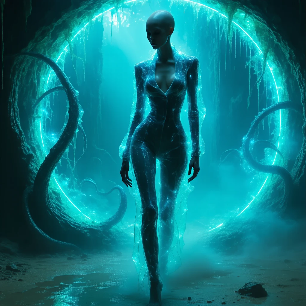 Cybernetic beautiful cute, science laboratory, alien creature in a glass flask, full body, cyberpunk, scientific-intricate details, hyper-detailed, perfect quality, very detailed, sharp focus, super detailed

