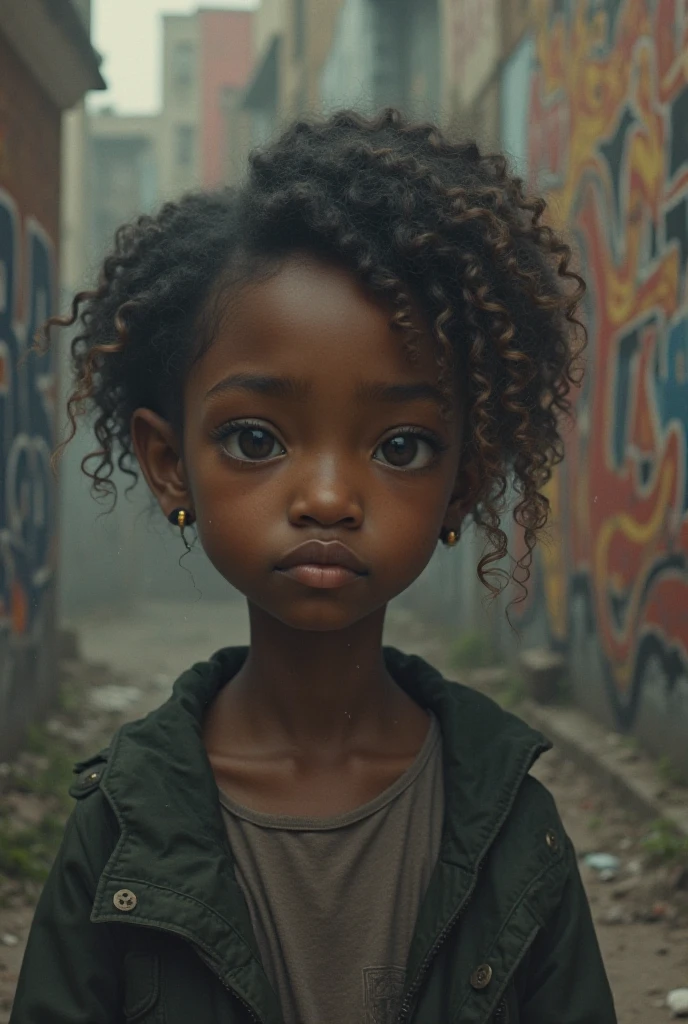 "Generate a hyper-realistic image of a -yeld gifrom Cameroon with authentic Cameroon features, skin colour, eyes, dressing, unique hairdo, real, set against a realistic city background, showcasing the best quality and intricate details."